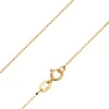 9ct Yellow Gold 0.8mm Diamond Cut Oval Belcher Chain 16"/40cm Unhallmarked