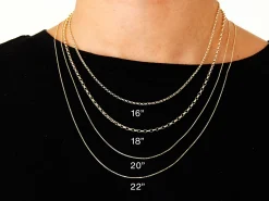 9ct Yellow Gold 0.8mm Diamond Cut Oval Belcher Chain 16