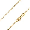 9ct Yellow Gold 1.5mm Diamond Cut Oval Belcher Chain 20"/50cm Hallmarked