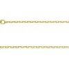 9ct Yellow Gold 1.5mm Diamond Cut Oval Trace Chain 18"/45cm Hallmarked