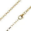 9ct Yellow Gold 2.2mm Diamond Cut Oval Belcher Chain 24"/60cm Hallmarked