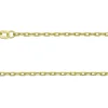 9ct Yellow Gold 2.0mm Diamond Cut Oval Trace Chain 16"/40cm Hallmarked