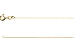 18ct Yellow Gold 0.8mm Diamond Cut Oval Trace Chain 20"/50cm Hallmarked