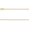18ct Yellow Gold 1.3mm Diamond Cut Oval Trace Chain 16"/40cm Hallmarked