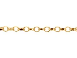 9ct Yellow Gold 2.8mm Diamond Cut Oval Belcher Chain Loose Unhallmarked