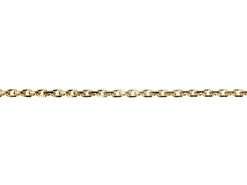 18ct Yellow Gold 1.4mm Diamond Cut Oval Trace Chain Loose Unhallmarked