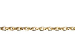 18ct Yellow Gold 1.4mm Diamond Cut Oval Trace Chain Loose Unhallmarked