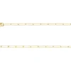 9ct Yellow Gold 1.7mm Diamond Cut Paperclip Trace Chain 20"/50cm Extra Light Hallmarked