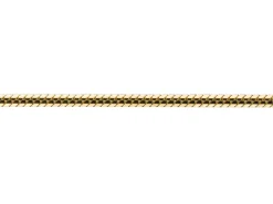 9ct Yellow Gold 1.2mm Diamond Cut Round Snake Chain Loose Unhallmarked