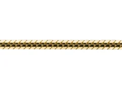 9ct Yellow Gold 1.2mm Diamond Cut Round Snake Chain Loose Unhallmarked