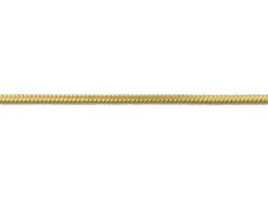 9ct Yellow Gold 0.7mm Diamond Cut Square Snake Chain 18