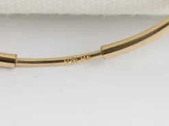 14ct Yellow Gold 17.0mm Endless Sleeper Hoops, Pack Of 2