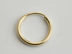 14ct Yellow Gold 17.0mm Endless Sleeper Hoops, Pack Of 2