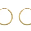 9ct Yellow Gold 12.0mm Endless Sleeper Hoops, Pack Of 2