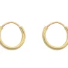 9ct Yellow Gold 8.0mm Endless Sleeper Hoops, Pack Of 2
