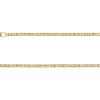 9ct Yellow Gold 1.8mm Filed Hollow Curb Chain 18"/45cm Extra Light Hallmarked