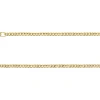 9ct Yellow Gold 1.8mm Filed Hollow Curb Chain 16"/40cm Extra Light Hallmarked