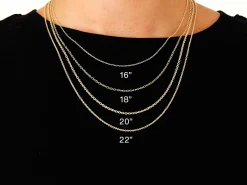 9ct Yellow Gold 0.9mm Flat Filed Oval Trace Chain With Extender 18-20