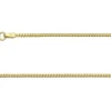 9ct Yellow Gold 1.3mm Franco Chain 18"/45cm Hallmarked