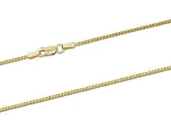 9ct Yellow Gold 1.3mm Franco Chain 18"/45cm Hallmarked