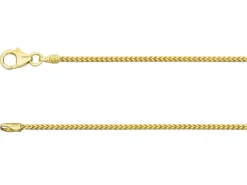 18ct Yellow Gold 1.1mm Franco Chain 18"/45cm Hallmarked