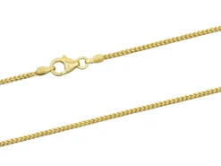 18ct Yellow Gold 1.1mm Franco Chain 18"/45cm Hallmarked