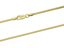 9ct Yellow Gold 1.4mm Franco Chain 18"/45cm Hallmarked