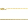 18ct Yellow Gold 1.0mm Franco Chain 16"/40cm Hallmarked