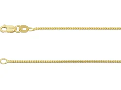 18ct Yellow Gold 1.0mm Franco Chain 16"/40cm Hallmarked