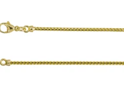 9ct Yellow Gold 1.9mm Franco Chain 18"/45cm Hallmarked