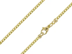 9ct Yellow Gold 2.4mm Franco Chain 18"/45cm Hallmarked