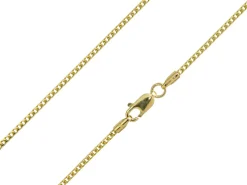 9ct Yellow Gold 1.5mm Franco Chain 16"/40cm Hallmarked