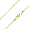 9ct Yellow Gold 1.0mm Franco Chain 18"/45cm Hallmarked
