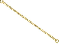 9ct Yellow Gold 2.0mm Heavy Trace Safety Chain For Bracelet 5.2cm/2"
