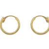 9ct Yellow Gold 8.0mm Hinged Sleeper Superlight Hoops, Pack Of 2, 100% Recycled Gold
