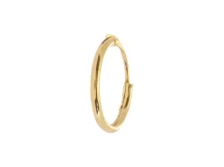 9ct Yellow Gold 10.0mm Hinged Sleeper Superlight Hoops, Pack Of 2, 100% Recycled Gold