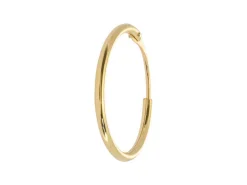9ct Yellow Gold 14.0mm Hinged Sleeper Superlight Hoops, Pack Of 2, 100% Recycled Gold