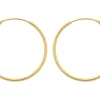 9ct Yellow Gold 20mm Hinged Superlight Hoops Pack of 2, 100% Recycled Gold