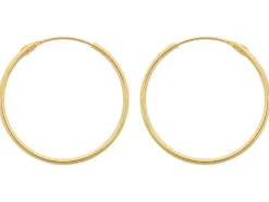 9ct Yellow Gold 20mm Hinged Superlight Hoops Pack of 2, 100% Recycled Gold