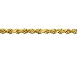9ct Yellow Gold 2.2mm Hollow Rope Chain 18