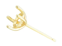 9ct Yellow Gold 5mm Martini Claw Earrings
