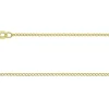9ct Yellow Gold 1.5mm Open Curb Chain 16"/40cm Hallmarked