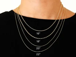 9ct Yellow Gold 1.7mm Oval Belcher Chain 18