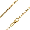 9ct Yellow Gold 2.3mm Oval Belcher Chain 18"/45cm Hallmarked