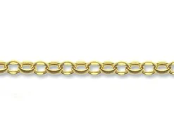 9ct Yellow Gold 3.0mm Oval Belcher Chain Loose Unhallmarked