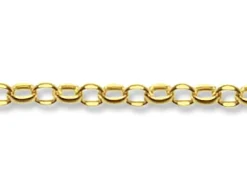 9ct Yellow Gold 1.6mm Oval Belcher Chain Loose Unhallmarked
