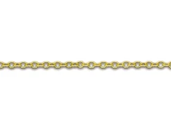 9ct Yellow Gold 1.0mm Oval Trace Chain 18