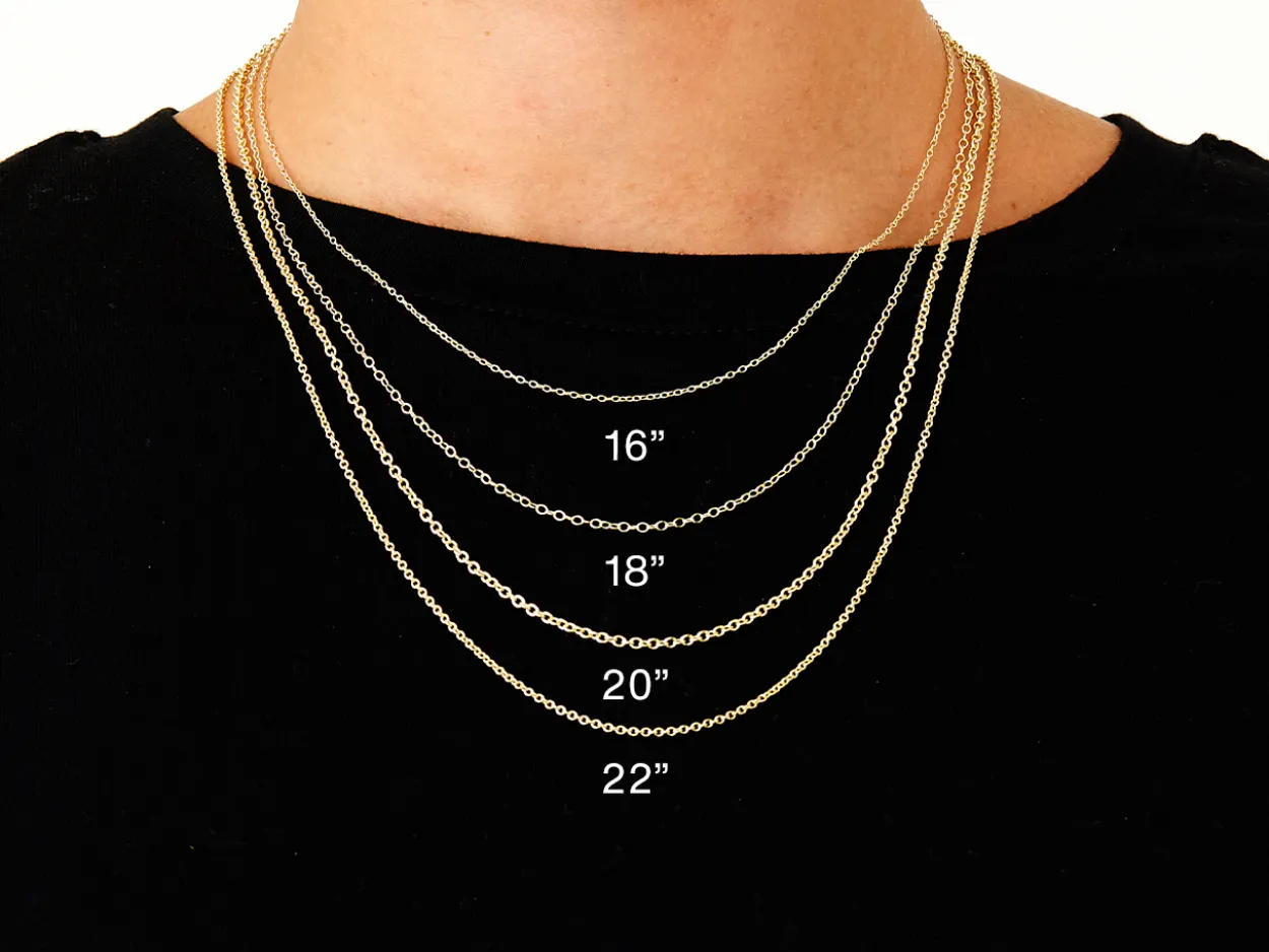 9ct Yellow Gold 1.2mm Oval Trace Chain 16"/40cm Unhallmarked