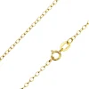 9ct Yellow Gold 1.7mm Oval Trace Chain 20"/50cm Hallmarked