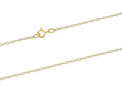 9ct Yellow Gold 1.2mm Oval Trace Chain 20"/50cm Unhallmarked